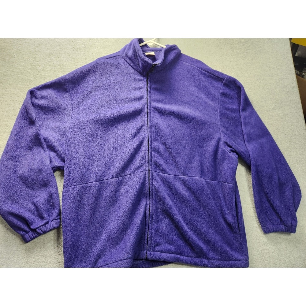 Union Line Mens 3XL Purple Fleece Full Zip Jacket Heavyweight Workwear